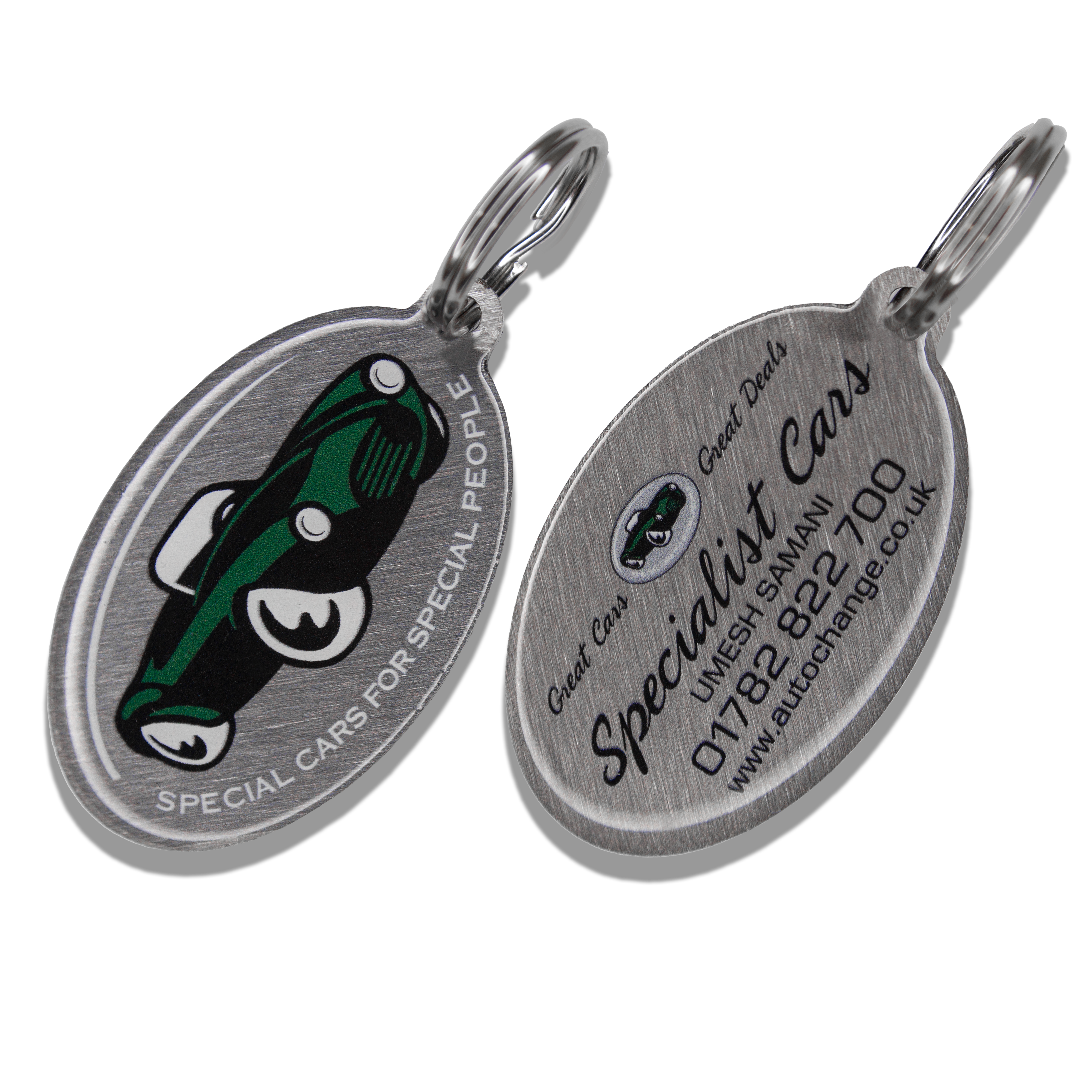 Brushed Stainless Steel Key Rings