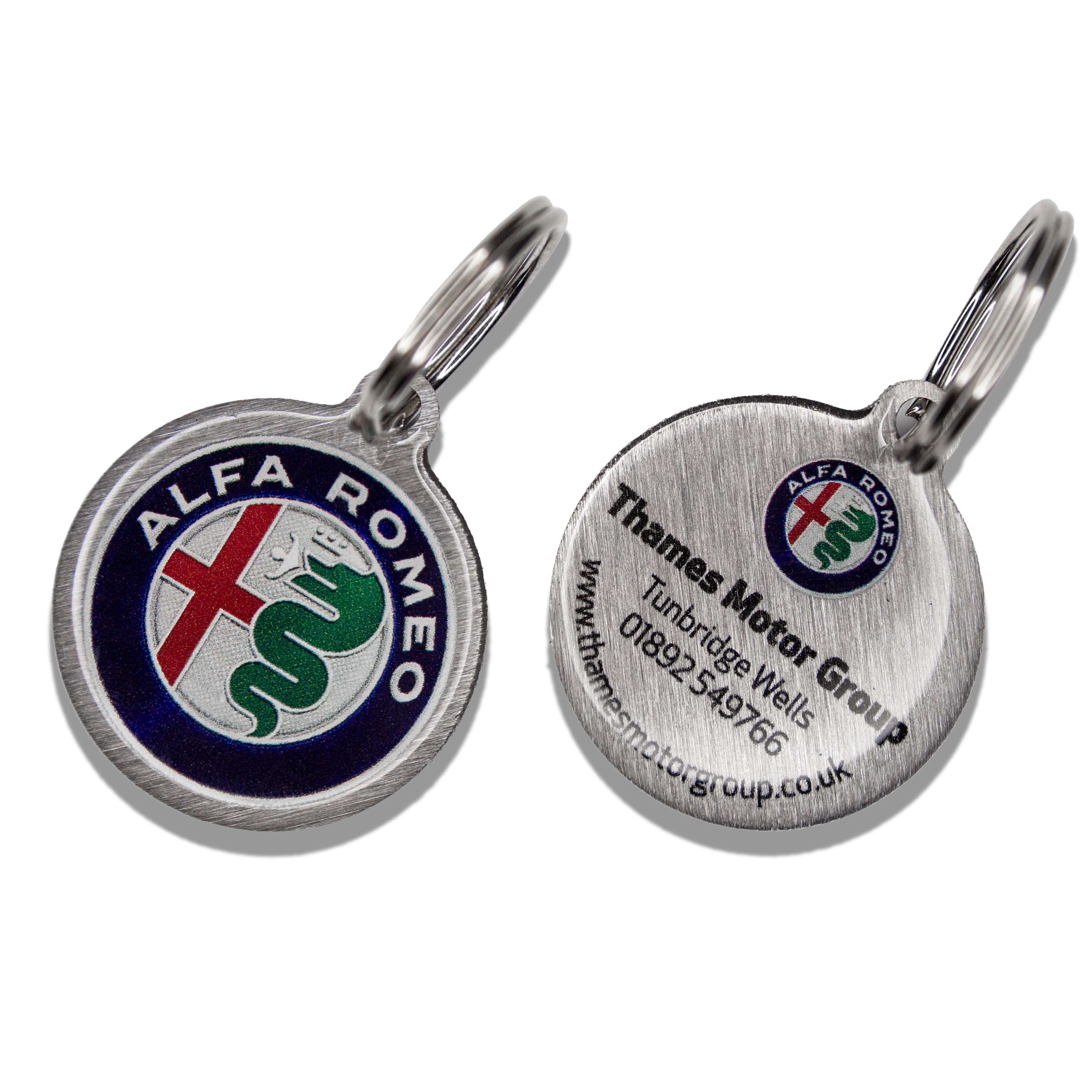 Brushed Stainless Steel Key Rings