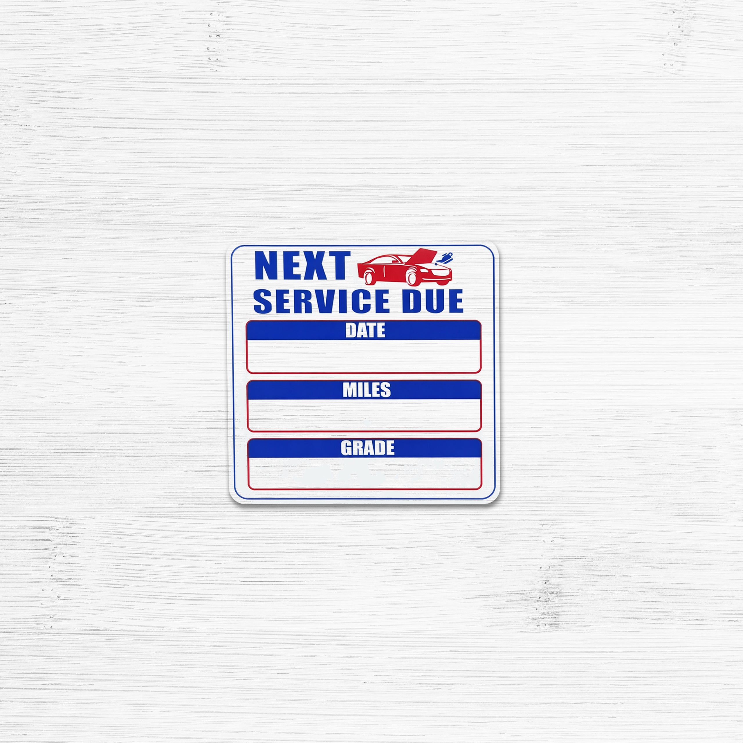 Service Reminder Stickers