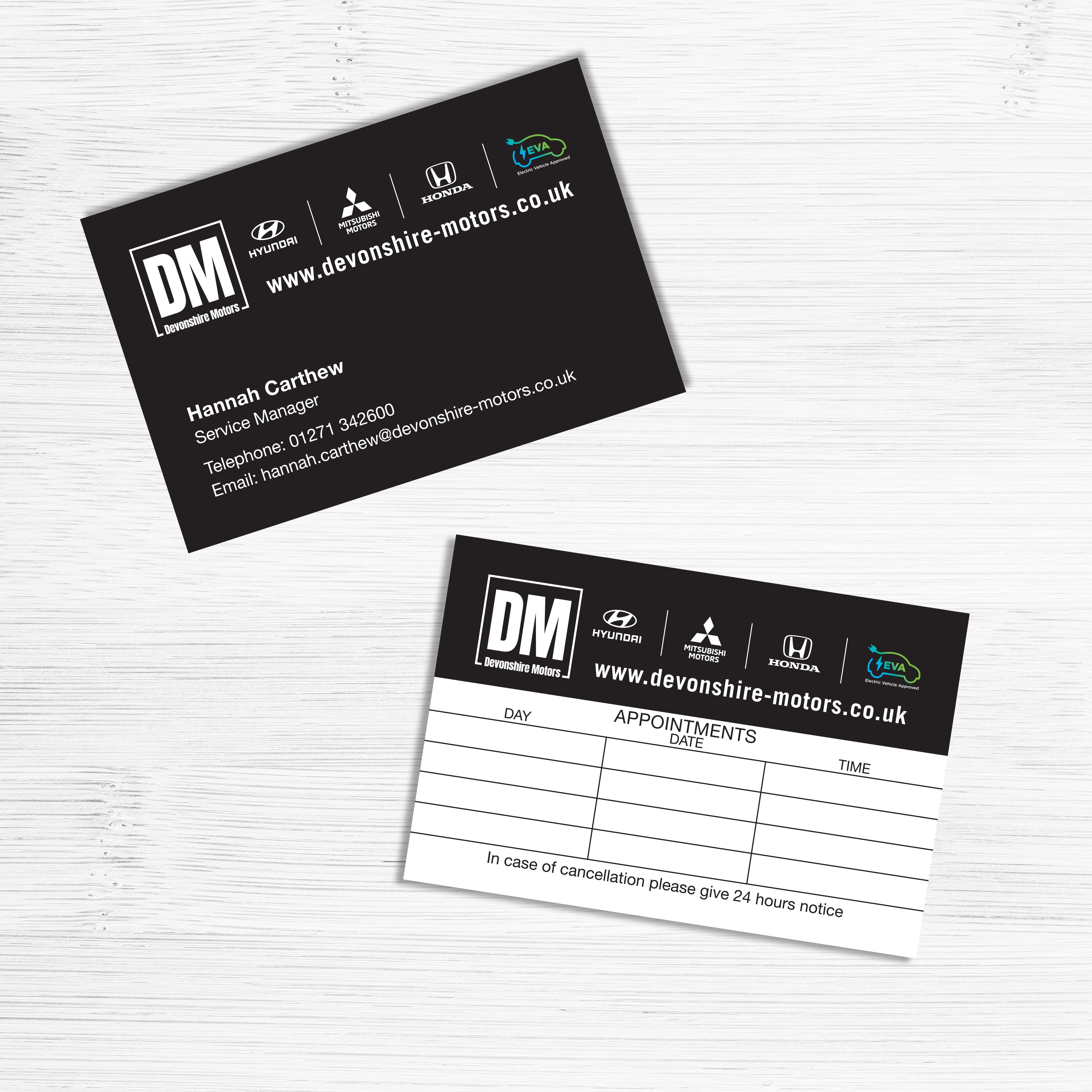 Appointment cards