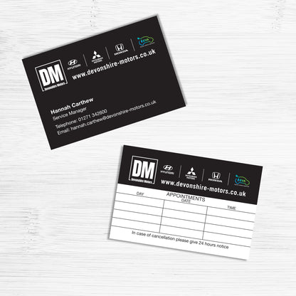 Appointment cards