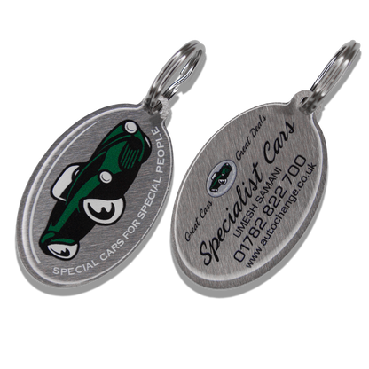 Brushed Stainless Steel Key Rings