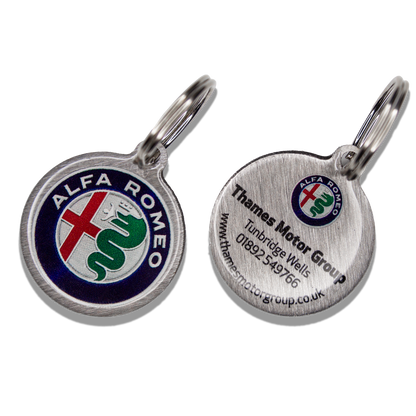 Brushed Stainless Steel Key Rings