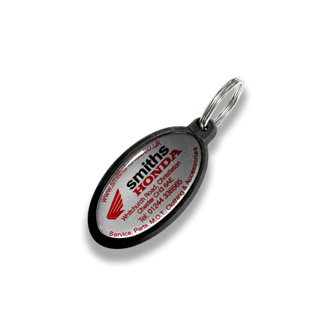 Rubber Oval Key Rings