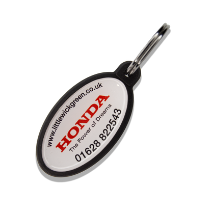 Rubber Oval Key Rings