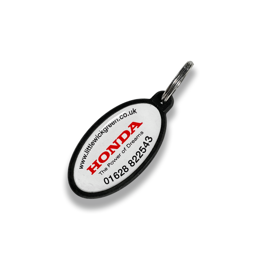 Rubber Oval Key Rings